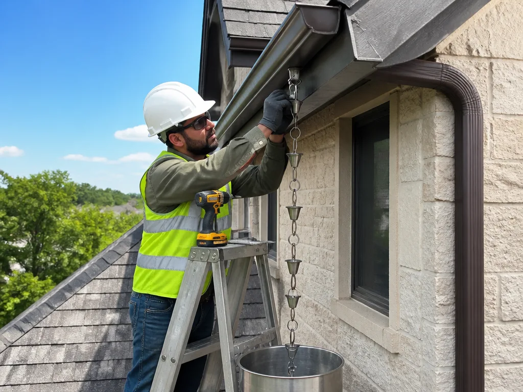 Rain Chain Installation